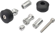 Daytona "RING" Handlebar Ends CNC Black Aluminium Pair