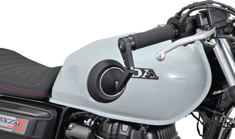 Daytona "RING" Handlebar Ends CNC Black Aluminium Pair