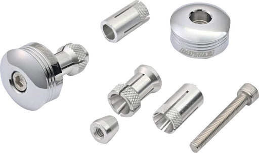 Daytona "RING" Handlebar Ends CNC Chrome Aluminium Pair