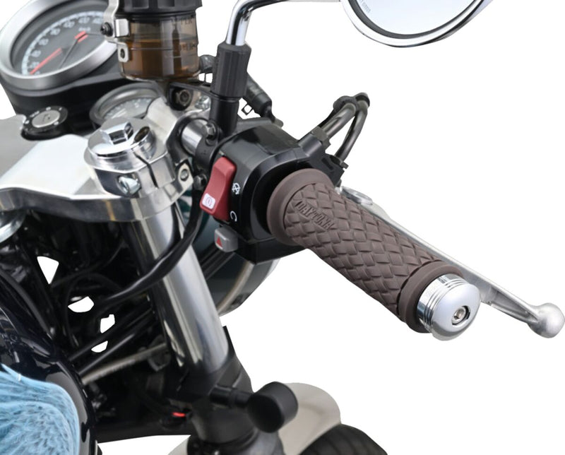 Daytona "RING" Handlebar Ends CNC Chrome Aluminium Pair