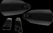 Memphis Shades Metric Handguards Black Standard Plastic Rubber Kit