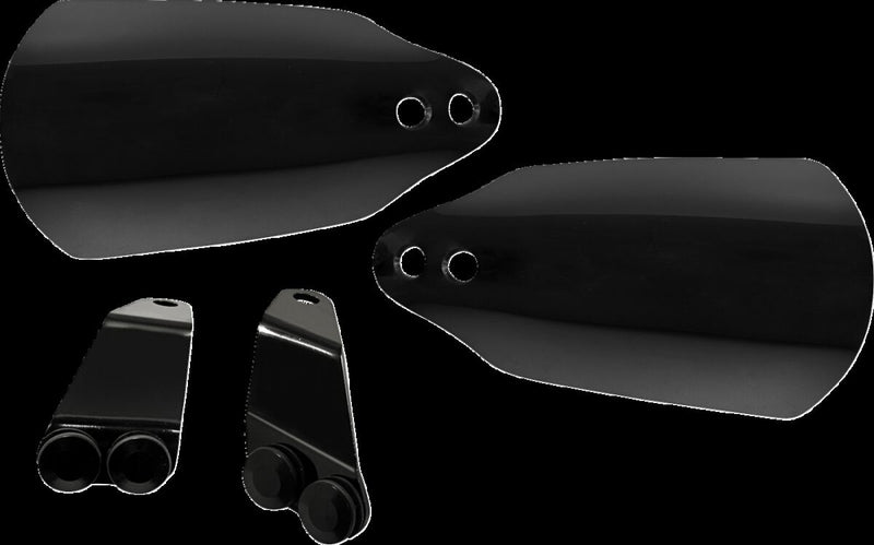 Memphis Shades Metric Handguards Black Standard Plastic Rubber Kit