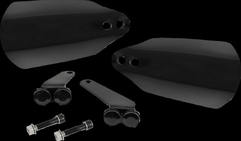 Memphis Shades Metric Handguards Black Standard Plastic Rubber Kit