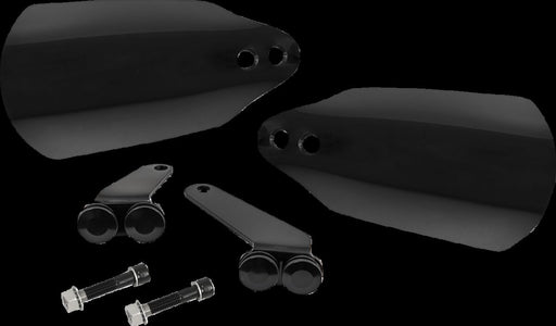 Memphis Shades Metric Handguards Black Standard Plastic Rubber Kit