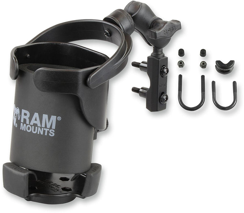 RAM Mounts Level Cup™ XL Holder Black Flat Universal Drink PVC