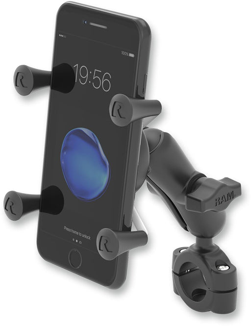 RAM Mounts Torque™ Handlebar Rail Base X-Grip® Cradle Black Flat Universal Phone Aluminium Composite