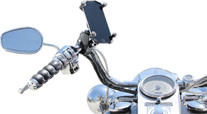 RAM Mounts Tough-Claw™ Mount with Universal X-Grip® Cradle Black Flat Large Phone Aluminium Composite Each