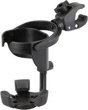 RAM Mounts Level Cup™ XL with Small Tough-Claw™ Holder Black Flat Universal Drink PVC