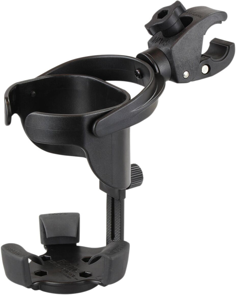 RAM Mounts Level Cup™ XL with Small Tough-Claw™ Holder Black Flat Universal Drink PVC