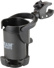 RAM Mounts Level Cup™ XL with Small Tough-Claw™ Holder Black Flat Universal Drink PVC Each