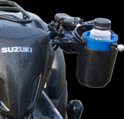 RAM Mounts Handlebar Rail Mount with U-Bolt Base, Level Cup™ Drink Holder and Koozie Black Flat Universal PVC Each