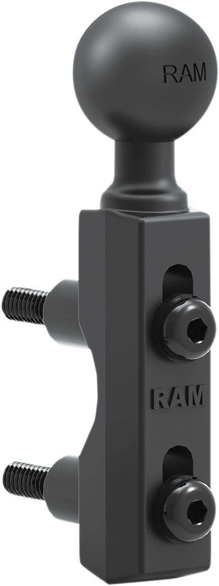RAM Mounts Motorcycle Brake/Clutch Reservoir Base with 1" Ball Black Powder-Coated Universal Mounting Aluminium Rubber