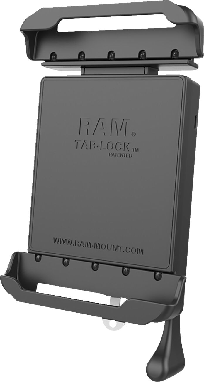 RAM Mounts Tab-Lock™ Spring Loaded Holder Cradle Black Flat Universal Tablet Composite