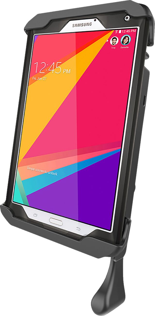 RAM Mounts Tab-Lock™ Spring Loaded Holder Cradle Black Flat Universal Tablet Composite Each