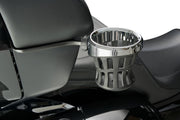 Ciro Passenger Drink Holder Mount for 2014-2026 INDIAN Big Ass® Standard Black Powder-Coated Aluminium Kit