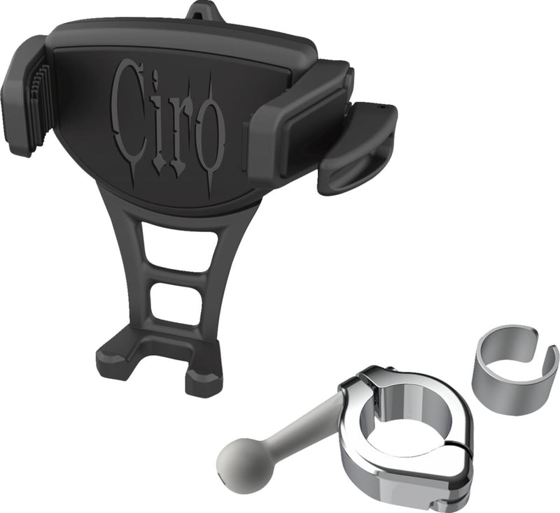Ciro Constrictor Phone Holder Constrictor™ Black Chrome Universal Aluminium Plastic Kit Black| Chrome| Flat