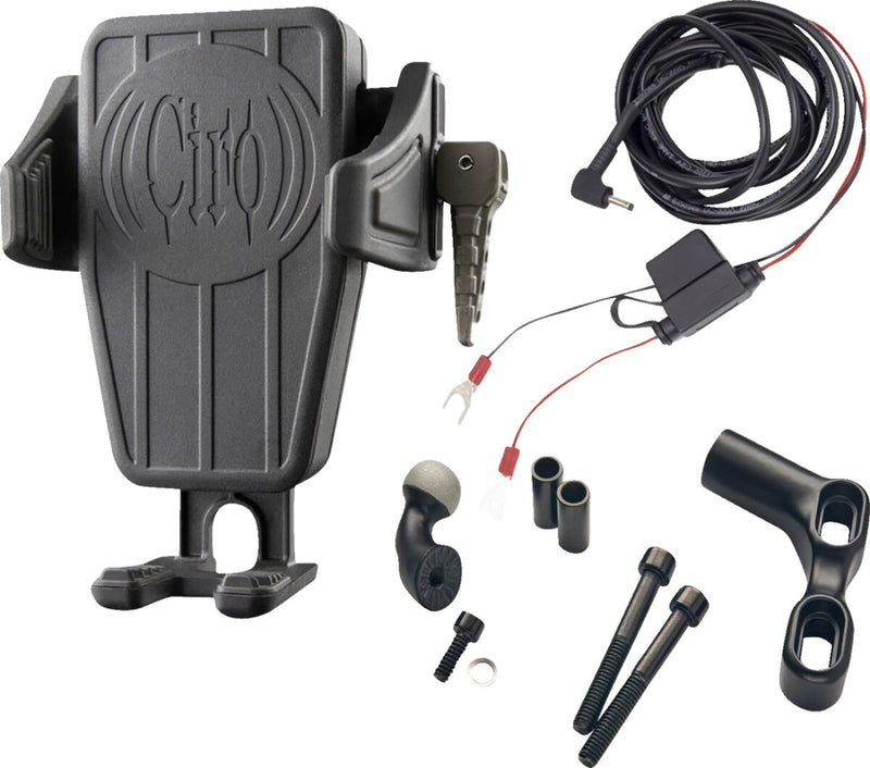 Ciro Gen 2 Cybercharger® Phone Holder Black Flat Universal Plastic Kit