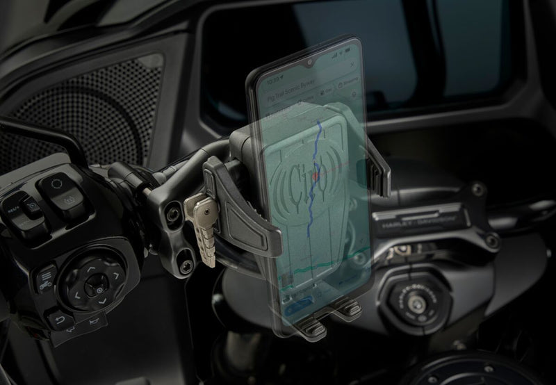 Ciro Gen 2 Cybercharger® Phone Holder Black Flat Universal Plastic Kit