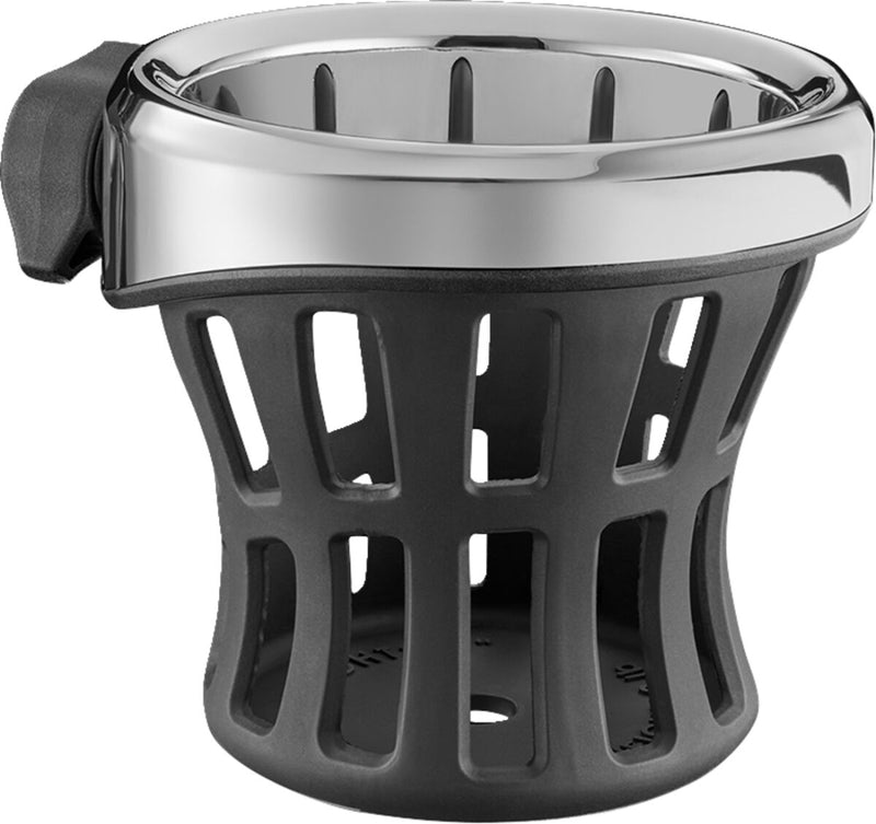 Ciro Gen 2 Drink Holder Black Chrome Silver Universal Aluminium Plastic Kit