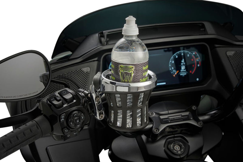 Ciro Gen 2 Drink Holder Black Chrome Silver Standard Aluminium Plastic Kit