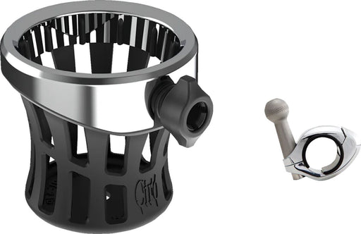 Ciro Gen 2 Drink Holder Chrome Silver Universal Aluminium Plastic Kit