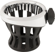 Ciro Gen 2 Drink Holder Black Chrome Silver Universal Aluminium Plastic Kit