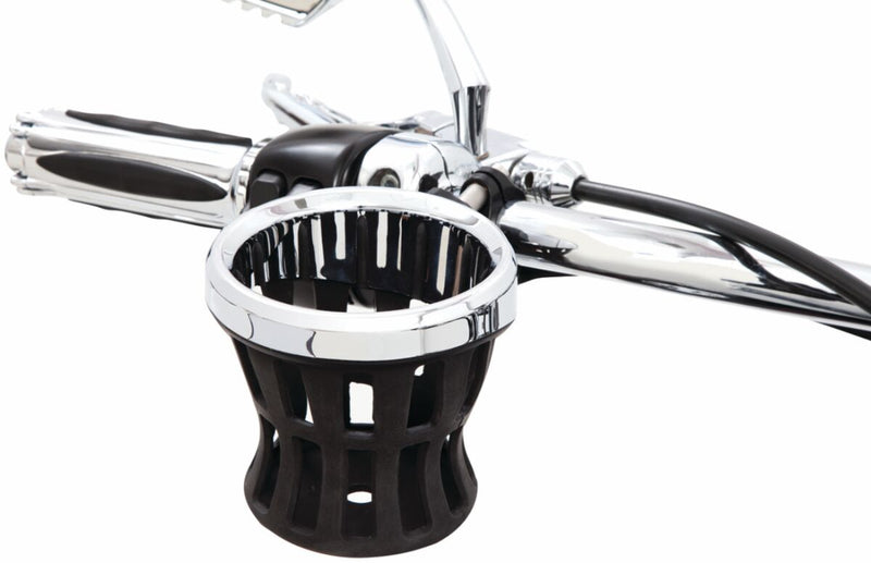 Ciro Gen 2 Drink Holder Black Chrome Silver Universal Aluminium Plastic Kit