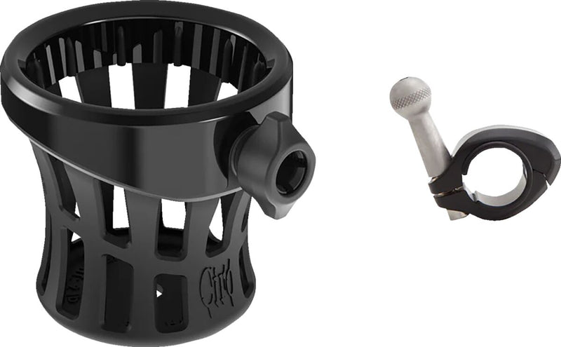 Ciro Gen 2 Drink Holder Black Polished Universal Aluminium Plastic Kit