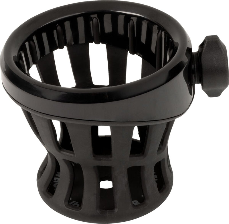 Ciro Gen 2 Drink Holder for 1996-2013 Harley-Davidson Black Polished Standard Aluminium Plastic Kit