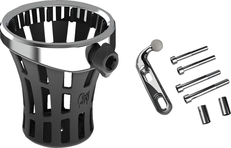 Ciro Gen 2 Drink Holder Big Ass® Black Chrome Silver Standard Aluminium Plastic Kit