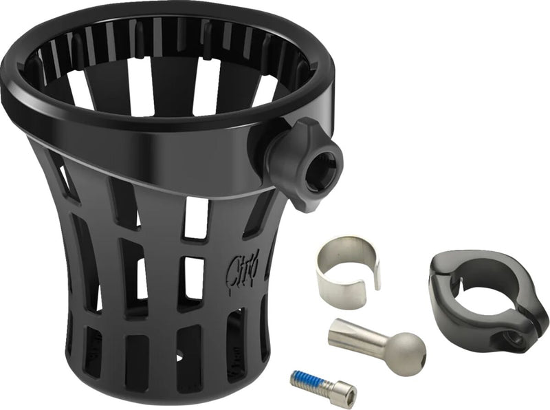 Ciro Gen 2 Drink Holder Big Ass® Black Polished Universal Aluminium Plastic Kit