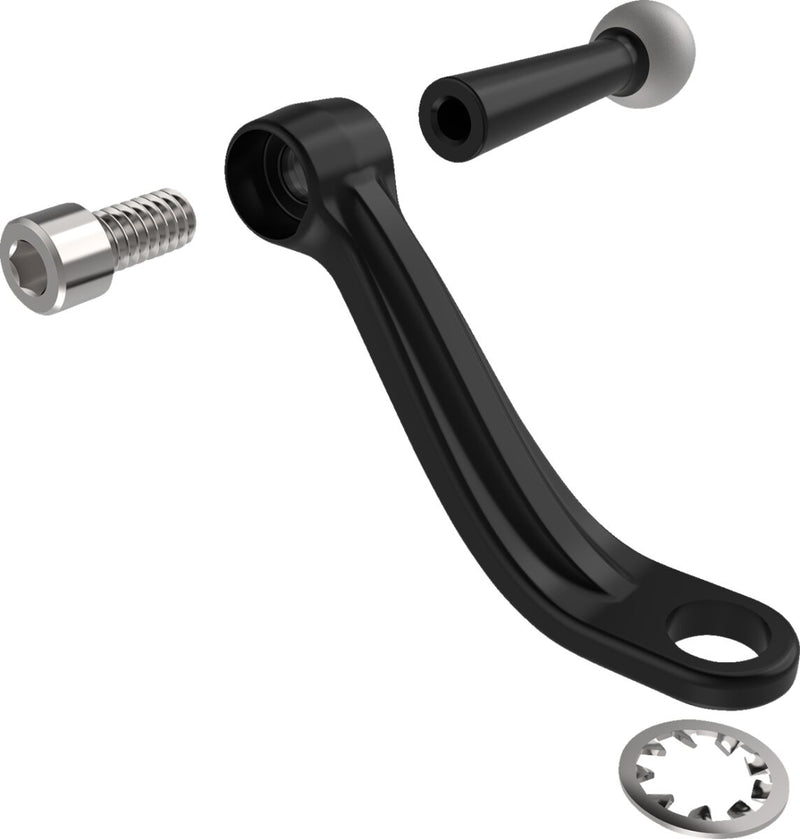 Ciro Under Mirror Stem Device Mount Black Polished Accessory Aluminium