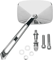 Drag Specialties Rectangular Mirror with Air Stem #60-6240-BC