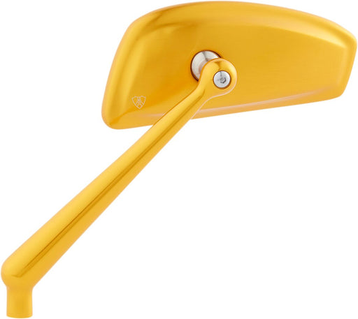 Arlen Ness Left Gold Anodised Teardrop Mirror
