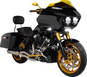Arlen Ness Right Gold Anodised Teardrop Mirror