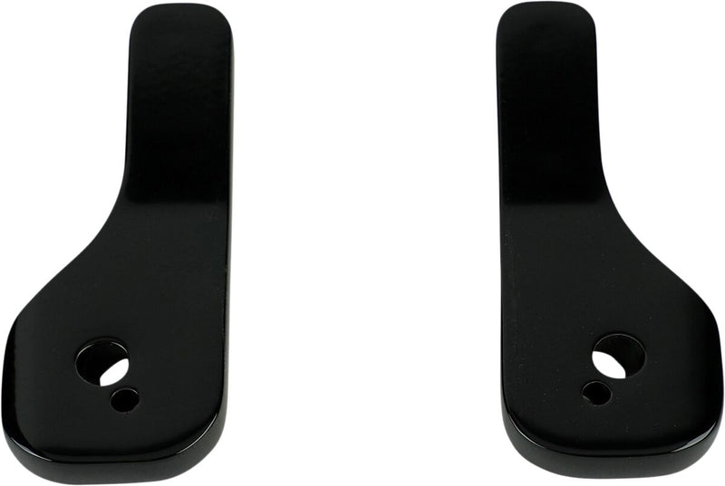 LA Choppers Mirror Drop Down Brackets Black Matte Pair