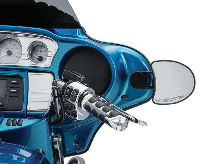 Kuryakyn Adjustable Drop Mirror Mount In Black For Harley-Davidson 2014-2023 Street Glide Models
