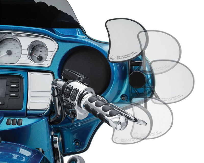 Kuryakyn Adjustable Drop Mirror Mount In Black For Harley-Davidson 2014-2023 Street Glide Models