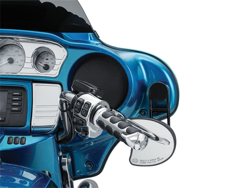 Kuryakyn Adjustable Drop Mirror Mount In Black For Harley-Davidson 2014-2023 Street Glide Models