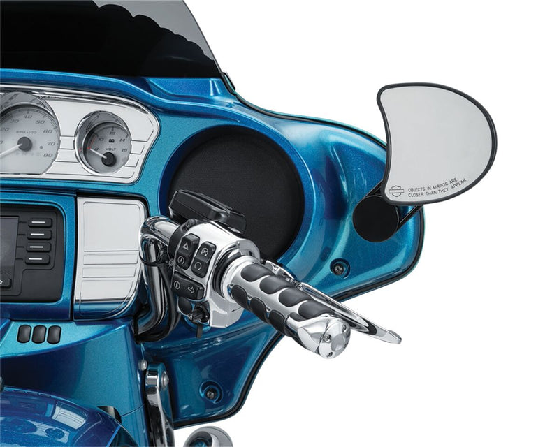 Kuryakyn Adjustable Drop Mirror Mount In Black For Harley-Davidson 2014-2023 Street Glide Models