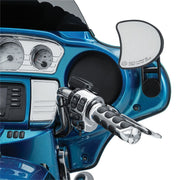 Kuryakyn Adjustable Drop Mirror Mount In Black For Harley-Davidson 2014-2023 Street Glide Models #KUR6575