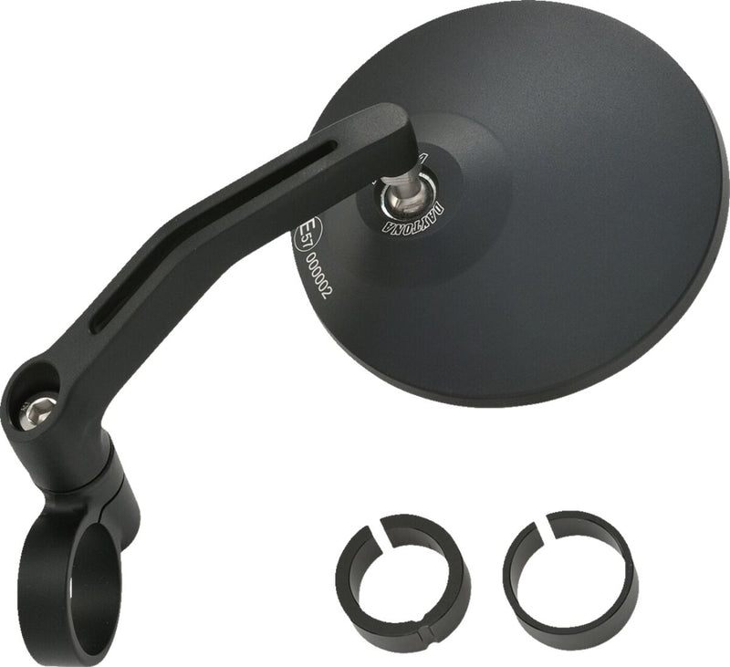 Daytona Aluminium Bar End Mirror Black Left Right Side View