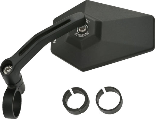 Daytona Aluminium Bar End Mirror Black Left Right Side View
