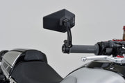 Daytona Aluminium Bar End Mirror Black Left Right Side View Each