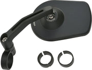Daytona Aluminium Bar End Mirror Black Left Right Side View