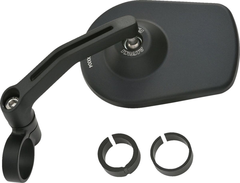 Daytona Aluminium Bar End Mirror Black Left Right Side View