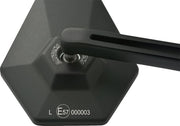 Daytona E-Marked Mirror Black Left Right Side View Aluminium Each