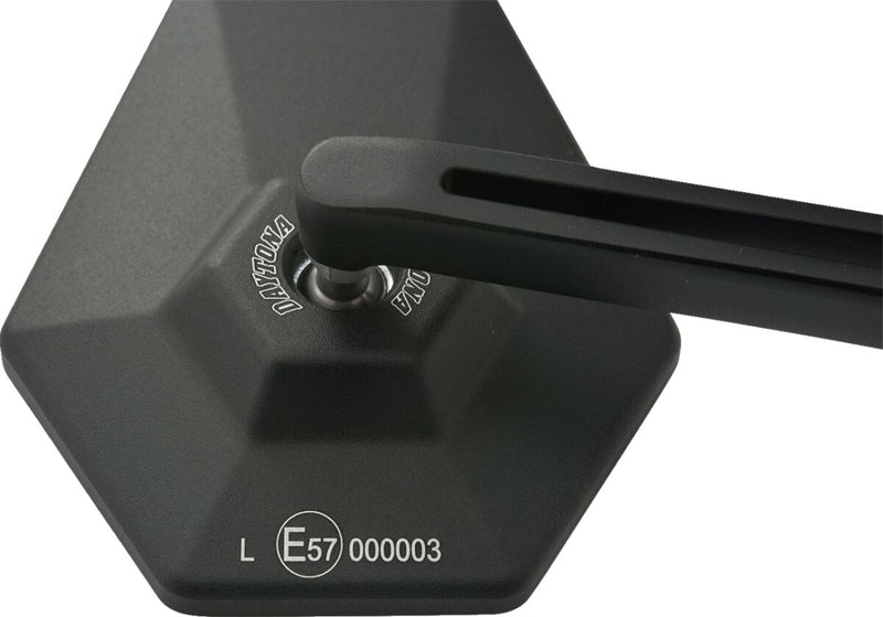 Daytona E-Marked Mirror Black Left Right Side View Aluminium Each