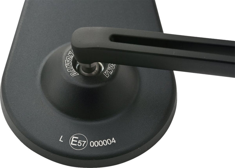 Daytona E-Marked Mirror Black Left Right Side View Aluminium