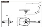Daytona E-Marked Mirror Black Left Right Side View Aluminium Each